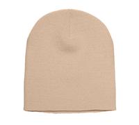 Yupoong Men's Flexfit Heavyweight Standard Beanie Winter Hat in Light Brown Yupoong Light Brown One Size