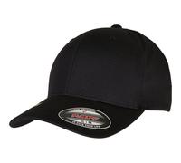 Yupoong Men's Flexfit Polyester Baseball Cap in Black | Size: Large/XL Yupoong Black L/XL