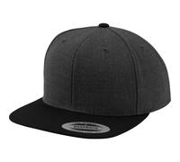 Yupoong Mens The Classic Premium Summer Flat Peak Snapback 2-Tone Cap RW2887