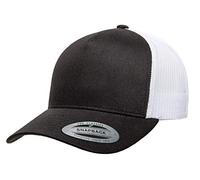 Yupoong Men's Yp Classics 5-Panel Retro Trucker Cap-2-tone Hat, Black/White, One Size