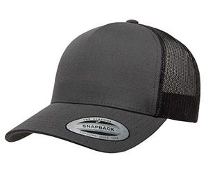 Yupoong Men's Yp Classics 5-panel Retro Trucker Cap Hat, Charcoal, One Size UK