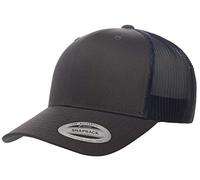 Yupoong Men's YP Classics Retro Trucker Cap-2-Tone Cap, Charcoal/Navy, One Size