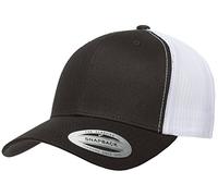 Yupoong Men's Yp Classics Retro Trucker Cap 2-Tone Hat, Black/White, One Size