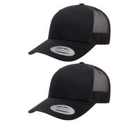 Yupoong Men's YP Classics Retro Trucker Hat, Black, One Size
