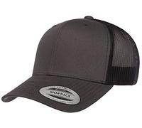 Yupoong Men's YP Classics Retro Trucker Hat, Charcoal/Black, One Size