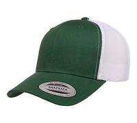 Yupoong Men's YP Classics Retro Trucker Hat, Evergreen/White, One Size
