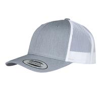 Yupoong Retro Trucker 2-Tone Canvas Mesh Cap Low Basecap Heather Melange Hat