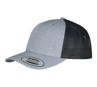 Yupoong Retro Trucker 2-Tone Canvas Mesh Cap Low Basecap Heather Melange Hat