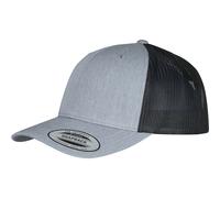 Yupoong Retro Trucker 2-Tone Canvas Mesh Cap Low Basecap Heather Melange Hat
