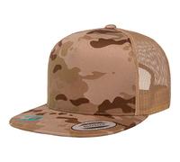 Yupoong Unisex's Yp Classics Multicam Trucker Cap Hat, Arid/Tan, One Size