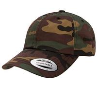 Yupoong YP Classic Dad Cap Hat, Green Camo, One Size