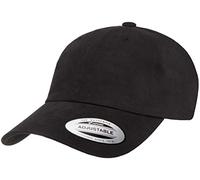 Yupoong YP Classics Peached Cotton Twill Dad Cap Hat, Black, One Size