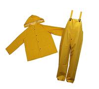 YUPPEOR High Visibility Waterproof Rain Suit- YUC02H Heavy Duty Rain Suit with Jacket and Trouser for Storm Weather,Raining,Wet Work Conditions Great Breathable Protective (M)