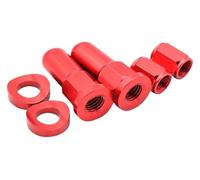 YUPPP Motocross CNC Valve Cap Dirt Bike Rim Lock Nuts Bolts Spacer Compatible With YZ250F YZ450F WR250R WR450R WR250F WR450F Part