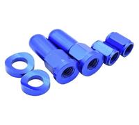YUPPP Motocross CNC Valve Cap Dirt Bike Rim Lock Nuts Bolts Spacer Compatible With YZ250F YZ450F WR250R WR450R WR250F WR450F Part