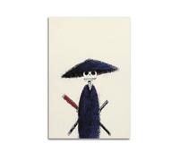 YUQLAGA Anime Skeleton Warrior Poster, Black And Other Combinations, The Soul of The Warrior Poster Canvas Wall Art For Living Room Bedroom Gaming Room Office Posters 20x30inch(50x75cm)