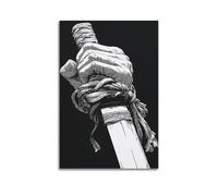 YUQLAGA Anime Sword Poster, Black And Other Combinations, The Soul of The Samurai Poster Canvas Wall Art For Living Room Bedroom Gaming Room Office Posters 24x36inch(60x90cm)