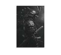 YUQLAGA Anime Sword Poster, Black And Other Combinations, The Soul of The Samurai Poster Canvas Wall Art For Living Room Bedroom Gaming Room Office Posters 08x12inch(20x30cm)