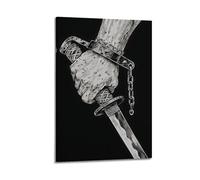 YUQLAGA Anime Sword Poster, Black And Other Combinations, The Soul of The Samurai Poster Canvas Wall Art For Living Room Bedroom Gaming Room Office Posters 20x30inch(50x75cm)