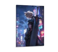 YUQLAGA FF16 Scorched Clive Art Print Final Fantasy 16 FF16 Clive Rosefield Poster Poster Canvas Wall Art For Living Room Bedroom Gaming Room Office Posters 24x36inch(60x90cm)