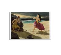 YUQLAGA Grace O'Malley, Ireland's Pirate Queen, Argosy Illustration Poster Canvas Wall Art Hanging Painting, Suitable for Living Room Bedroom Game Room Office, Best Gift Choice 16x24inch(40x60cm)