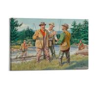 YUQLAGA It Was This Big! Poster Canvas Wall Art Hanging Painting, Suitable for Living Room Bedroom Game Room Office, Best Gift Choice 20x30inch(50x75cm)