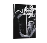 YUQLAGA Movie Poster '10 Things I Hate About You' - Romantic Love Story Canvas Art Poster Canvas Wall Art For Living Room Bedroom Gaming Room Office Posters 24x36inch(60x90cm)