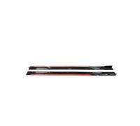 YUQUDGELKY 2.2m For For Mondeo For Focus For Fiesta ST RS All Models Car Side Skirts Extension Rocker Splitters Diffuser Winglet Wings(Red Glossy Black)