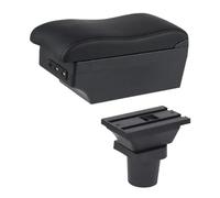YUQUDGELKY Armrest Arm Rest Box For Toyota For Yaris For Vitz Hatchback 1998-2011 Centre Console Storage Box USB Interface(E2 Black Line)