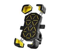 YUQUDGELKY Bike Phone Holder Universal 360° View Bicycle 4.5-7.2inch Mobile Stand Shockproof Motorcycle Bracket(Yellow)