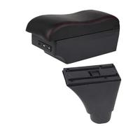 YUQUDGELKY Car Armrest For Daewoo For Kalos For Gentra For Revon R3 Car Armrest Central Storage Box(C red line 7USB)