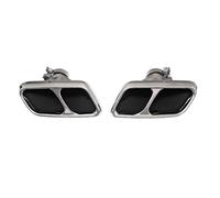 YUQUDGELKY Car Exhaust Pipe Muffler Tail Throat Pipe For Range Rover Sport SVR Surrounding 2018 2019 2020 2021 2022 Accessories(Left and Right)