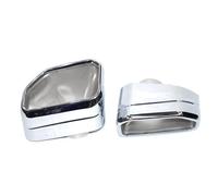 YUQUDGELKY Car Exhaust Tip For X Series X3 G01 X4 G02 30i 2022 Square Exhaust Pipe Black Muffler Tips Welding Exhaust System Nozzle(Silver)