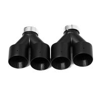 YUQUDGELKY Car Tailpipe Accessories For 6 Series 640i F12 F13 Upgrade M6 Quad Exhaust Carbon Fiber Muffler Exhaust System(Matte black)