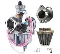 YUQUDGELKY Carburetor For Predator 212cc 196cc For Coleman For CT200U For BT200X Go Kart For GX160 GX200 6.5hp Clone Engine Air Filter(Silver)