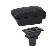 YUQUDGELKY Central Armrest Box Car Central Storage Box For Toyota For Yaris For Vitz 5dr Hatchback 1998-2008 2009 2010 2011 Armrest Box(B1 white line 3USB)