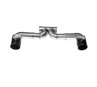 YUQUDGELKY Dual Exhaust Pipe For Porsche 718 For Cayman For BOXSTER UP GT3 GT4 Look Stainless Steel Muffler Tip Exhaust System Tailpipe Nozzle(BLACK)