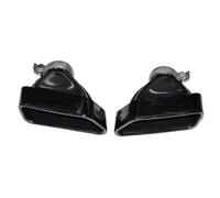 YUQUDGELKY For 5 Series 535 F10 F18 2010 2011 2012 2013 2014 2015 2016 2017 Retrofitting The Exhaust Pipe Square Tailpipe Muffler Tip Nozzle(BLACK)