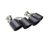 YUQUDGELKY For A6 A7 C8 2020+ Quad Carbon Fiber Car Exhaust Tip Muffler Tip Exhaust System Nozzle Tailpipe Tips Auto Accesories(Carbon Fiber Texture D)