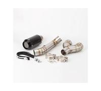 YUQUDGELKY For B&MW S1000RR S1000rr 2010 2011 2012 2013 2014 2015 2016 Motorcycle Exhaust System Exhaust Link Pipe Exhaust Muffler(Style A)