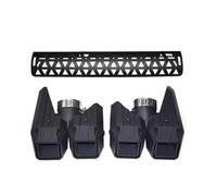 YUQUDGELKY For Defender 90 110 130 2020 2021 2022 2023 2024 2025 Exhaust Pipe Upgrade Aluminum Alloy Round Black Muffler Square Tip Nozzle(Square hole+mesh 3.0 B)