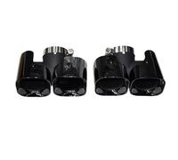 YUQUDGELKY For Defender 90 110 2020 2021 2022 2023 2024 Exhaust Pipe Modification Black Square Cellular Muffler Nozzle Tip(Black B,2.0)