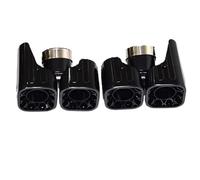 YUQUDGELKY For Defender 90 110 2020 2021 2022 2023 2024 Exhaust Pipe Modification Black Square Cellular Muffler Nozzle Tip(Black A,3.0)