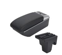 YUQUDGELKY For F&ord For FOCUS 3 Armrest Box For F&ord For Focus III MK3 Car Armrest Storage Box(Black Black line)