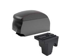 YUQUDGELKY For F&ord For FOCUS 3 Armrest Box For F&ord For Focus III MK3 Car Armrest Storage Box Interior Car Accessories(B1 Black Red double)