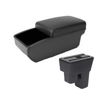YUQUDGELKY For Fit For Jazz 2 2008 2009 2010 2011 2012 2013 2014 Car Armrest Box Arm Storage Box(B2 Black Storage box)