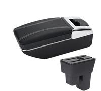 YUQUDGELKY For Fit For Jazz 2 2008 2009 2010 2011 2012 2013 Car Armrest Box Arm Storage Box Car Accessories(A3 white line No USB)