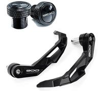 YUQUDGELKY for Kawasaki Z900 Z900RS Z900SE Z 900 2017-2025 Motorcycle Handlebar Brake Levers Guard Protector Handguard Mirror Hole Plugs(Black,Style B)