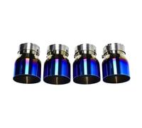 YUQUDGELKY For M2 M3 M4 F80 F82 F83 F84 F87 Stainless Steel Black Muffler Exhaust Pipe Tip Nozzle Bake Blue Exhaust Head(Blue)