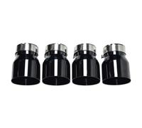 YUQUDGELKY For M2 M3 M4 F80 F82 F83 F84 F87 Stainless Steel Black Muffler Exhaust Pipe Tip Nozzle Bake Blue Exhaust Head(BLACK)